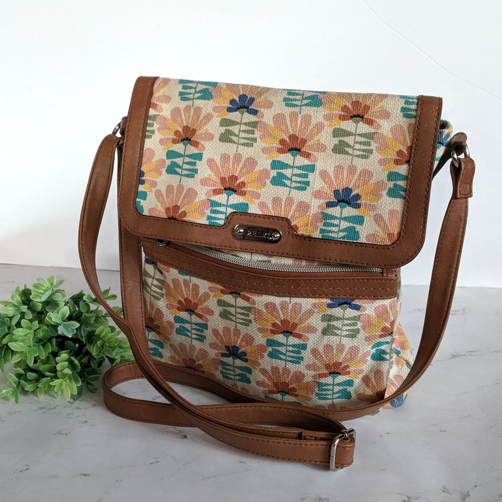 Relic Sunflower Canvas Crossbody Bag Purse